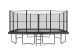Akrobat Primus Challenger Trampolin 520x305cm, Schwarz + Netz + Leiter