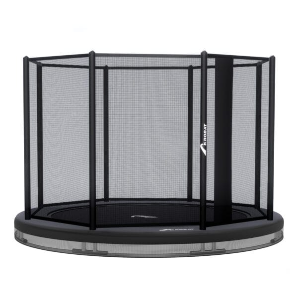 Akrobat_Orbit_Inground_Round_OverlappingNet_Anthracite-Black Akrobat Orbit Inground